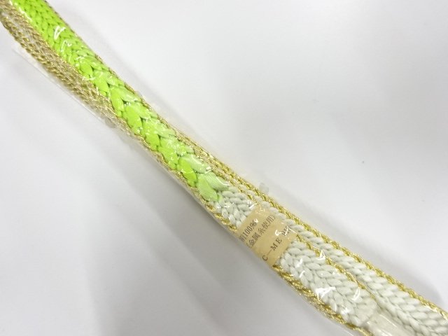 JAPANESE KIMONO / UNUSED HAND-TIED OBIJIME